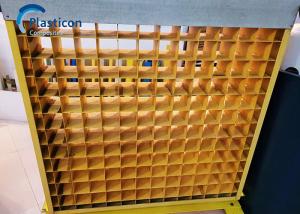 China 2m Length FRP Grating Yellow Fiberglass Reinforced Plastic Grating wholesale