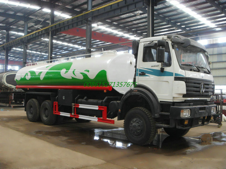 Beiben AWD off road Steel Water Tanker Truck 6x6 With Water Pump Bowser For Transport Clean Drinking Water 16-18cbm