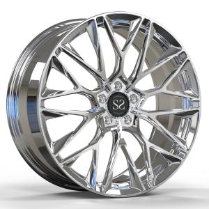 China Benz C250 1 Piece Forged Wheels Polished Alloy Aluminum 5x112 wholesale