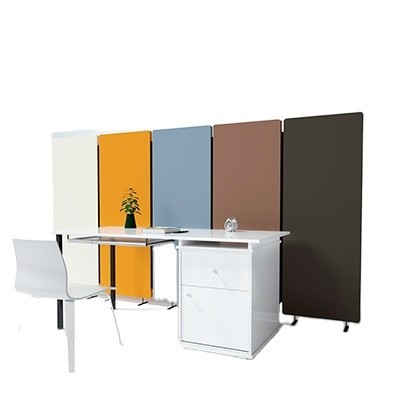 Modern Stylish Sound-Absorbing Folding Screen for Office Showroom and Cafe