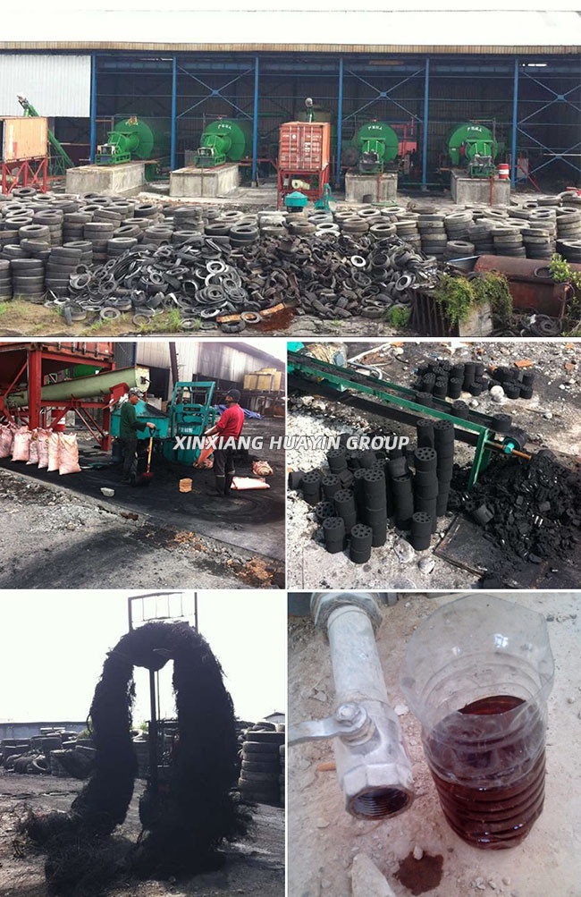 Used Tyres Small Pyrolysis Plant 2 TPD In Container