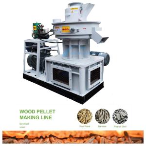 China 450 Model Wood Pellet Mill Machine 1000kg/H Vertical Ring Die Pellet Mill Biomass wholesale