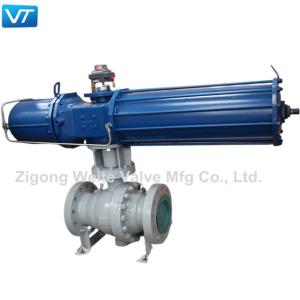 China ISO9001 Emergency Shutdown Valve Pneumatic Actuator Ball Valve Trunnion Mounted wholesale