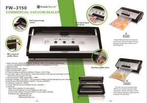China NEW Arrival Vacuum Sealer Packaging Machine Film Sealer Vacuum packe GK-TVS-2150J wholesale