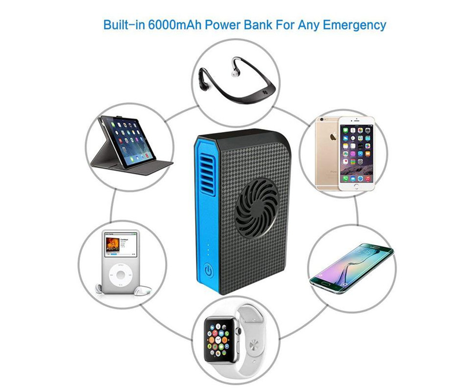ABS PC USB Travel Office Rechargeable Cooling Fan