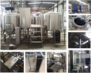 China 0.15 - 0.3Mpa 800l Micro Beer Brewing Equipment SS304 / 316 / Copper Material wholesale