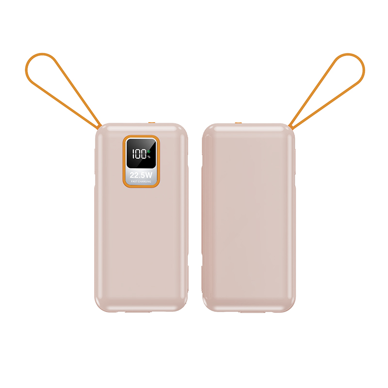 Mobile Phones Devices 10000mAh PD Power Charger Portable Outdoor Power Banks with Cable