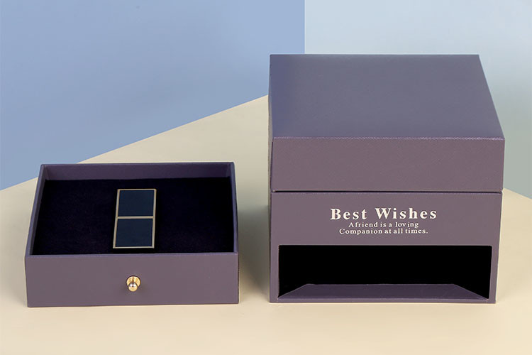 Custom Packaging Manufacturers Supremer Black Carton Box With Flower Jewelry Gift Box Storage Protection Box Wholesale