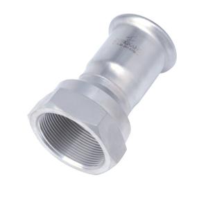 China Hexagon Head M Profile Press Fittings Stainless Steel Female Threaded Coupling wholesale
