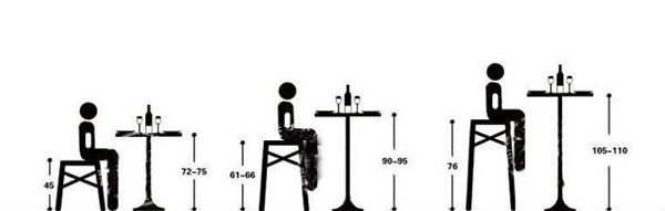 55CM Round Retro Bar Table Pub Set Coffee High Chair Solid Wood