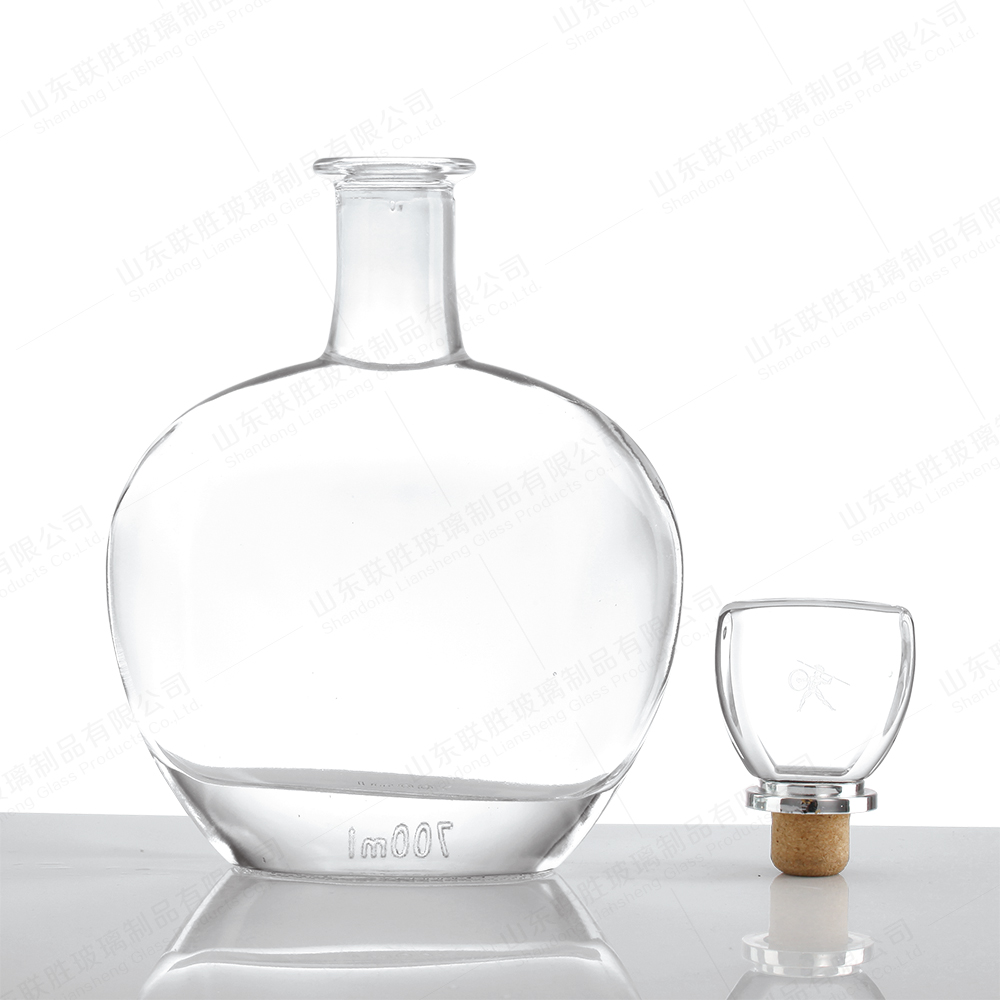 Customized Logo Glass Bottle for Spirit Gin Liquor Whisky Rum Tequila Vodka 750ml 700ml