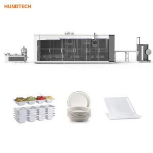 China Disposable Clear Plastic Party Plate Thermoforming Packaging Machine wholesale