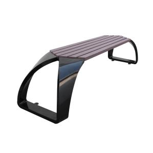 China Modern Backless Outdoor Recycled Plastic Benches For Public Garden Landscaping wholesale