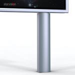 5mm tempered glass LED City light Boards Pole mount IP55 waterproof