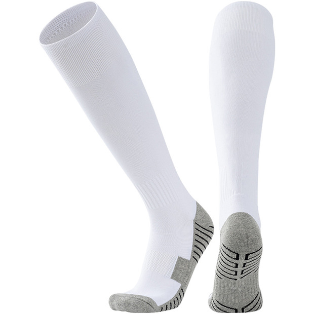 Custom Logo Compression Knee High Soccer Socks for Regular Style Non-Slip Football