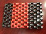 Double Color Anti - Slip PVC Chain Mat In Rolls , Machine Made Pvc Floor Mat