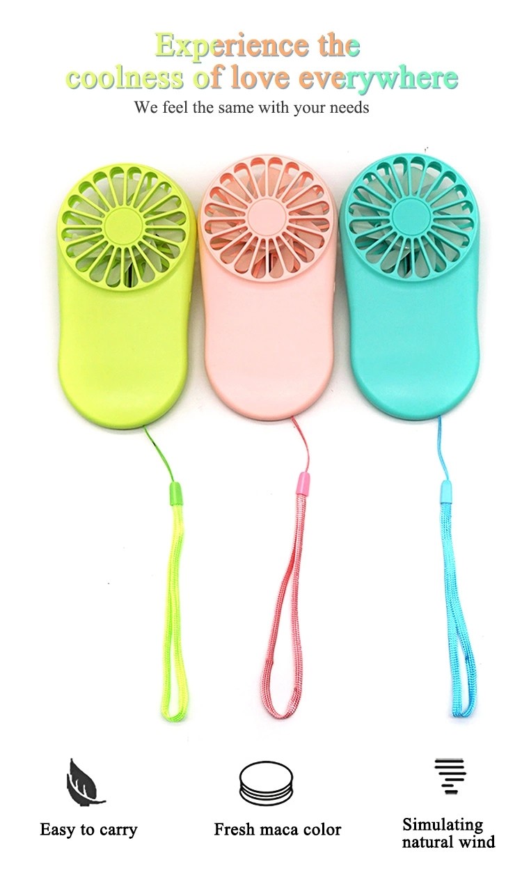 900mAh Rechargeable Portable Handy USB Charging Mini Fan