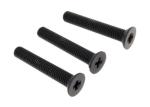 CSK Head Black Nylon Screw M3 Machine Thread Plastic Fastener