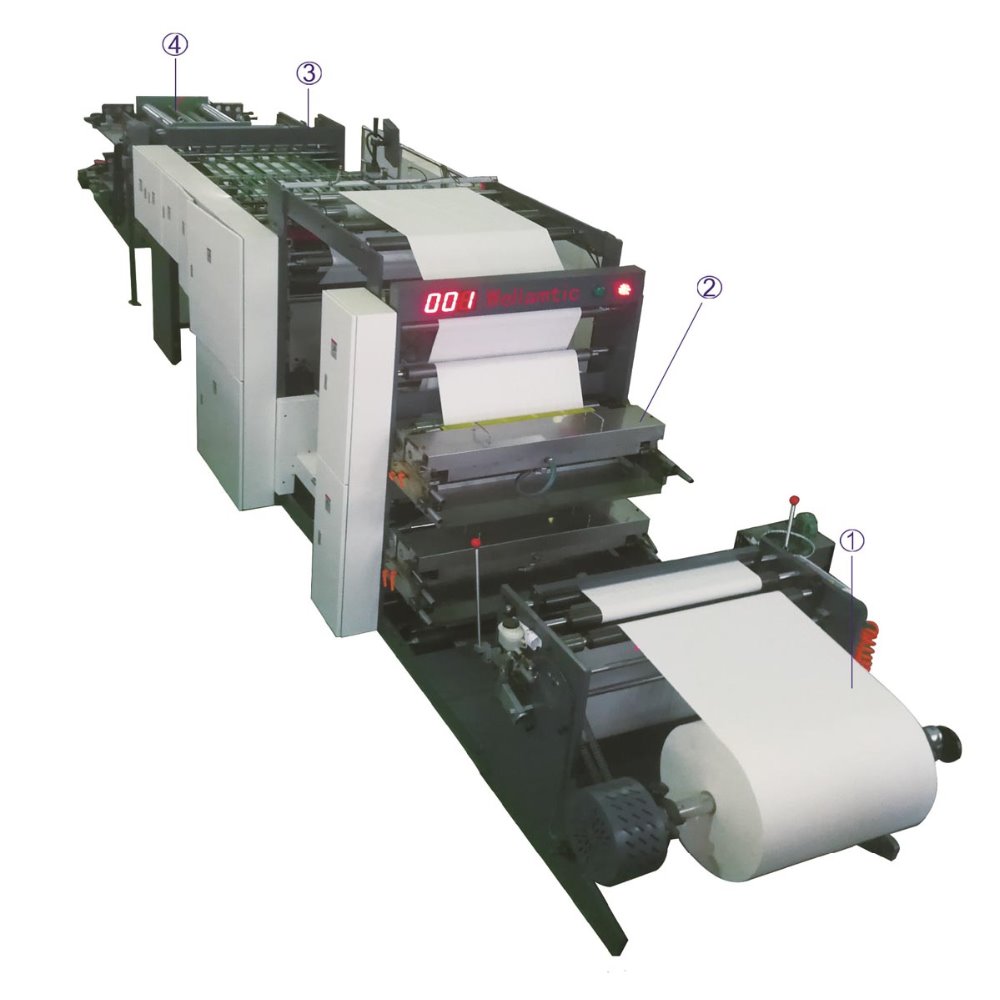 Fully Automatic Exercise Book Machine with Slitting Folding and Cutting Functions