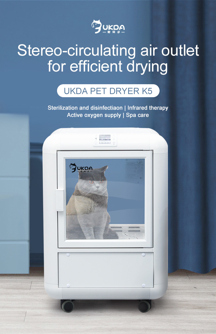 220V 1650W PET Drying Room Spa Care , Low Noise Pet Hair Dryer Box