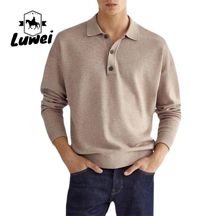 Personalised Adult Cotton Polo T Shirts Collar Business Anti Wrinkle