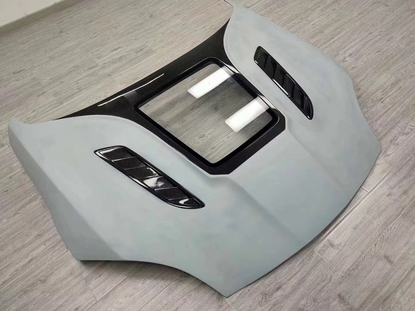 High Quality Carbon Fiber F-type Carbon Fiber Hood for Jaguar F-Type Upgrade IMP Style Hood