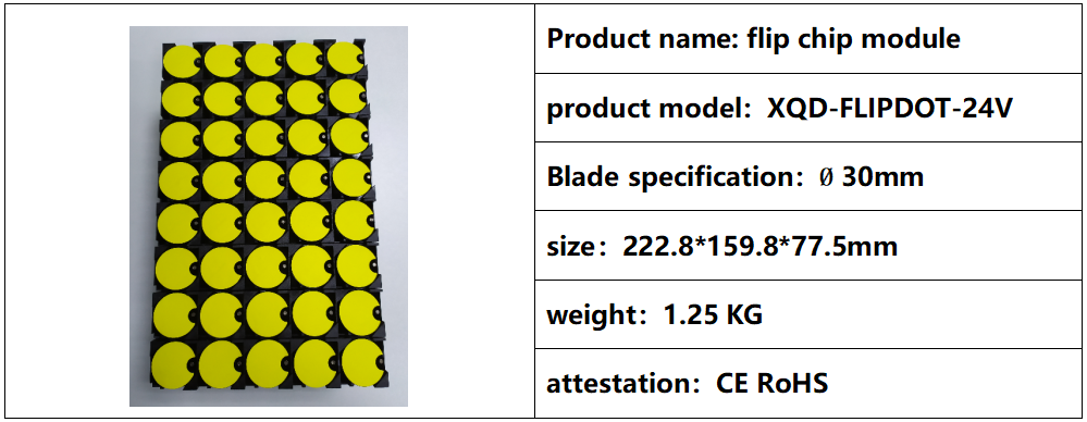 Flip Dot LED Matrix Display 8x8 Dot Matrix Flip Chip for Clock Billboard