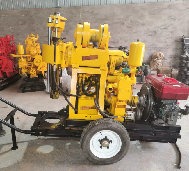 100meters Depth Crawler Mounted Drilling Rig For Exploration Drilling Hole Diameter 100mm