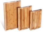 waterproof bamboo tea serving tray melamine tray with handles