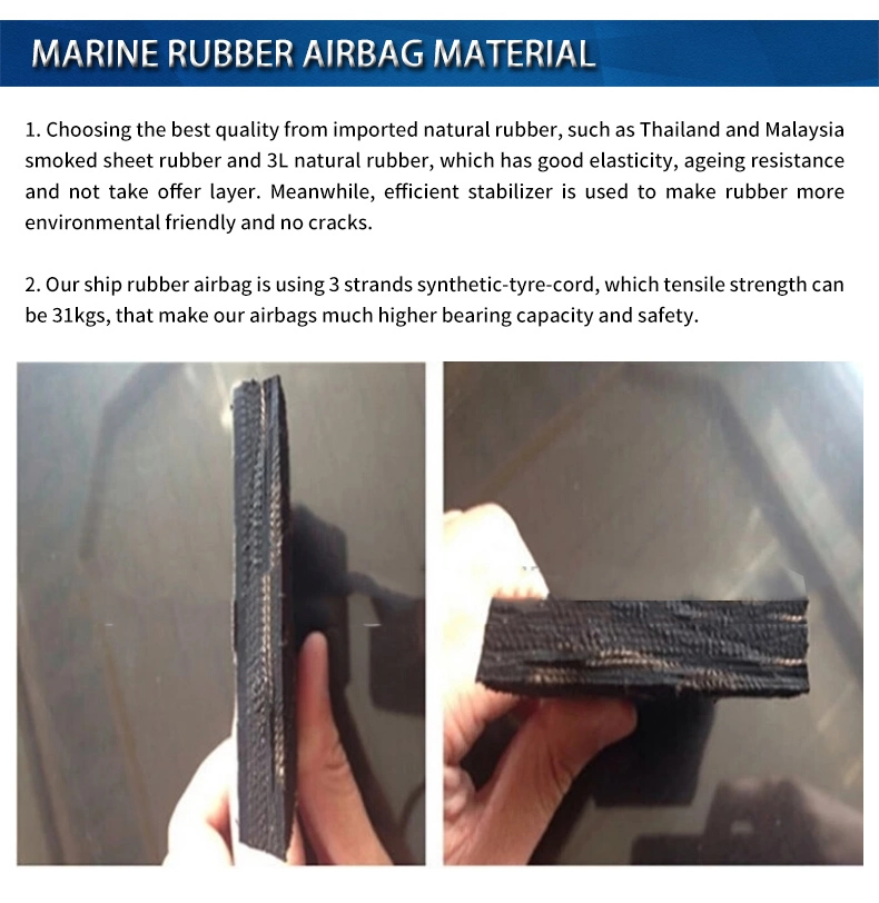 Marine Salvage Floating Pontoon Pneumatic Rubber Airbag for Lifting