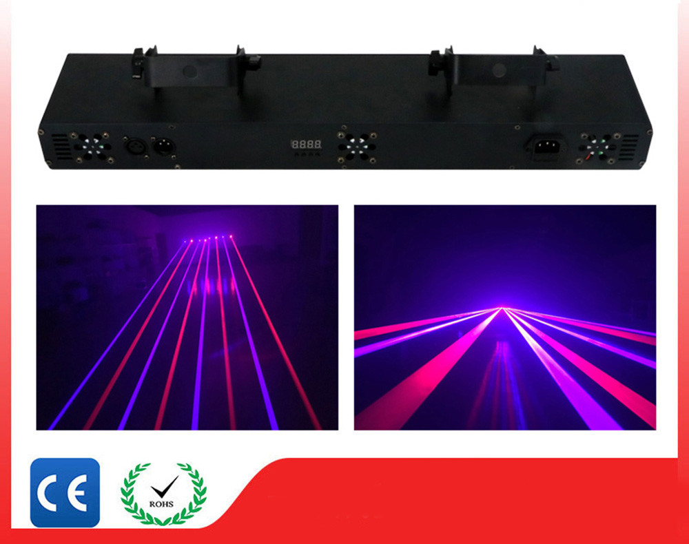 DMX Nightclub 50W Laser Beam Bar With Precision Stepper Motor , Large Angle Scan