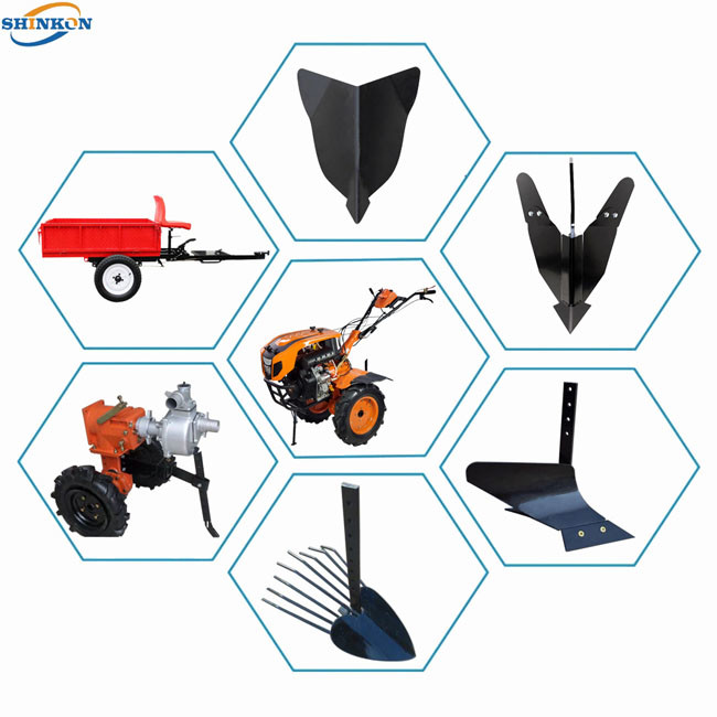 Multifunction 7 Hp Power Tiller Gear Drive Diesel Garden Tiller