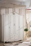Neoclassical Bedroom Furniture Wooden Clothes Cabinet D-9002