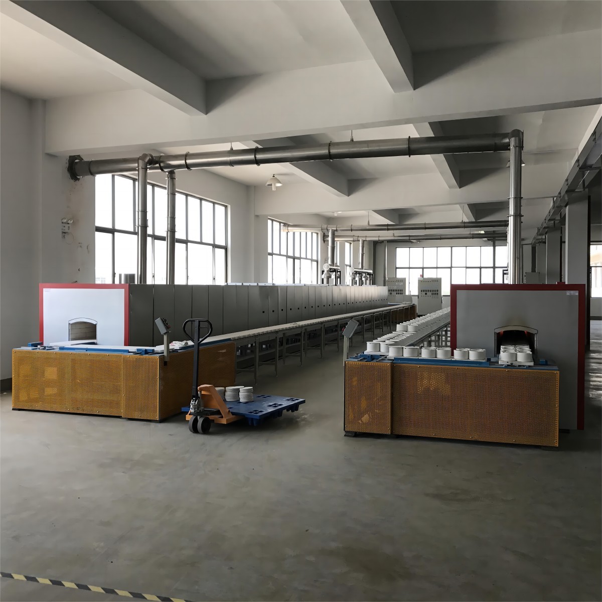 High Temperature Sintering Continuous Pusher Furnace With Silicon Carbide Rods For Alumina Zirconia Structural Parts