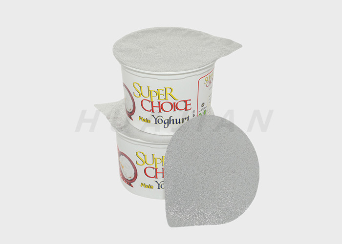 Heat Seal Laminated Aluminum Foil Lidding Food Labeling Stickers