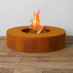 Decprative Round Wood Burning Corten Steel Fire Pit Bowl 70cm