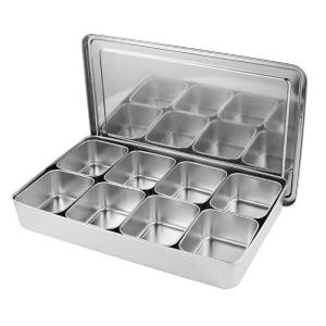 China 2/3/4/6/8 Flavor Stainless Steel Seasoning Box/Spice Pots wholesale