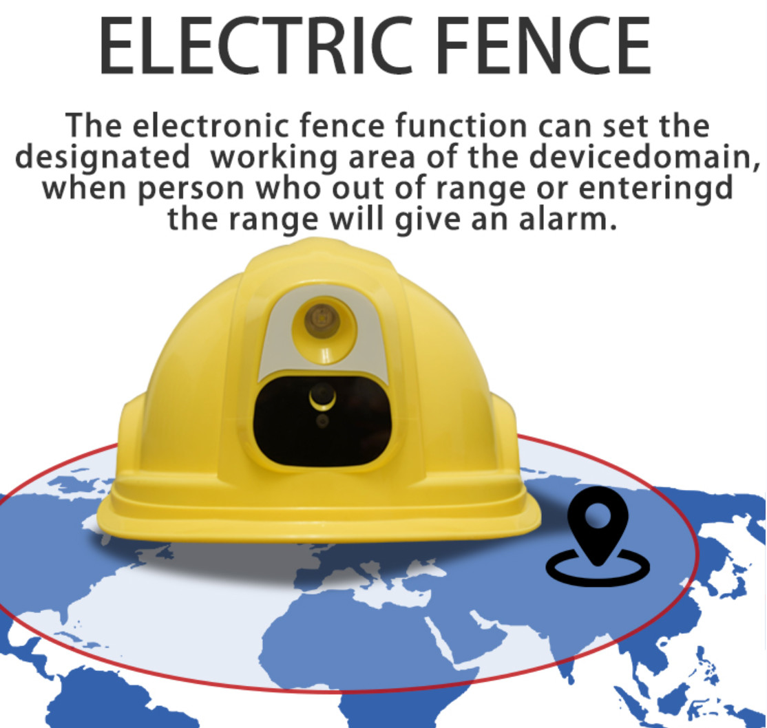 4G GPS Wifi Live Stream Safety Helmet Camera For Mining Construction site