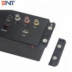High Quality Wall Mount Aluminum brushed Hotel Media Socket Plate for Office