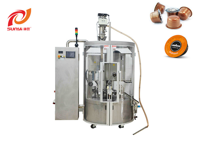 A Modo Mio Rotary Coffee Capsule Filling Sealing Packing Machine