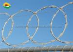 Stainless Steel Concertina Razor Wire Fence , BTO Razor Blade Wire Fence for