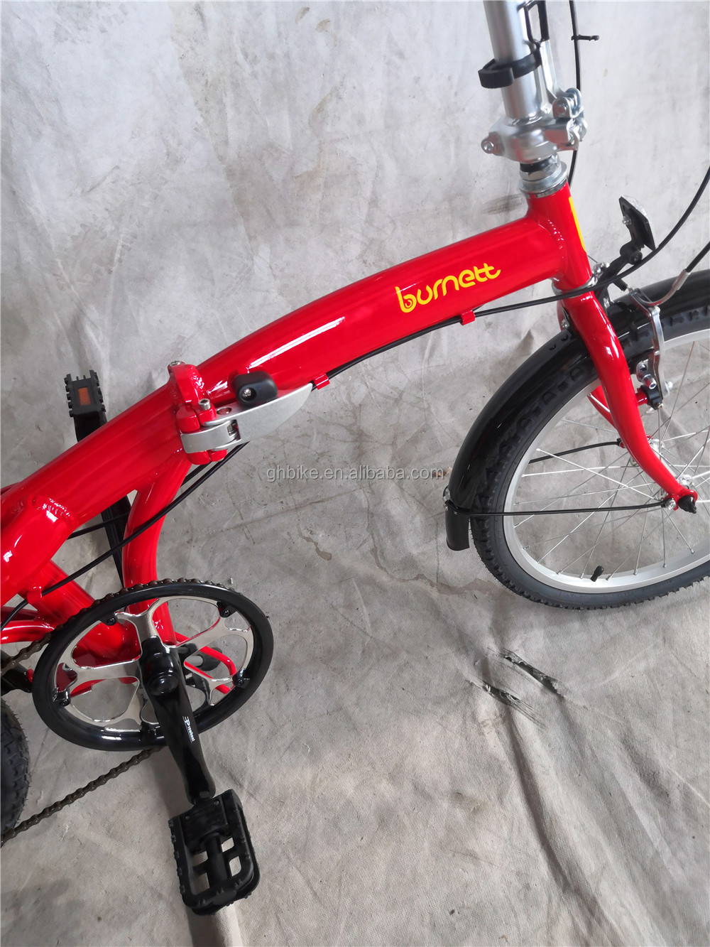 20 Inch Unisex Hybrid Folding Bike with 7 Gears and Aluminum V Brake Alloy Hub Quando
