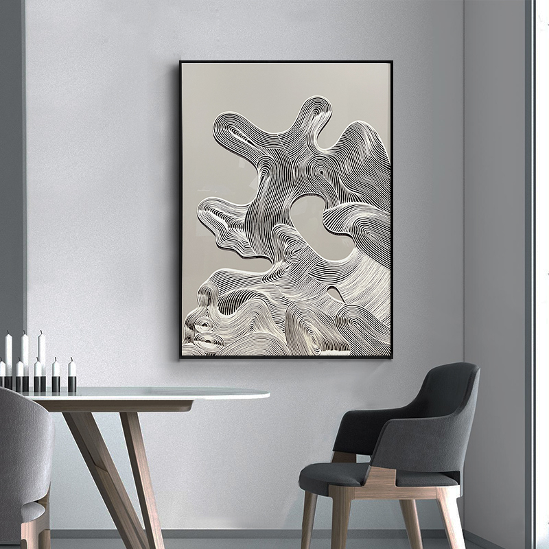 LANDSCAPE Subjects Home Decorative Relief Geometryczny Painting Wall Art 3D Abstract Texture Mural Hand Painted Knife Oil Painting
