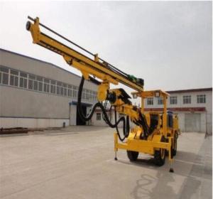 China Hinged Chassis Hydraulic Jumbo Drill , High Speed Industrial Mining Equipment wholesale