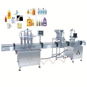 China Full Automatic Liquid Bottle Filling Capping And Labeling Machine wholesale