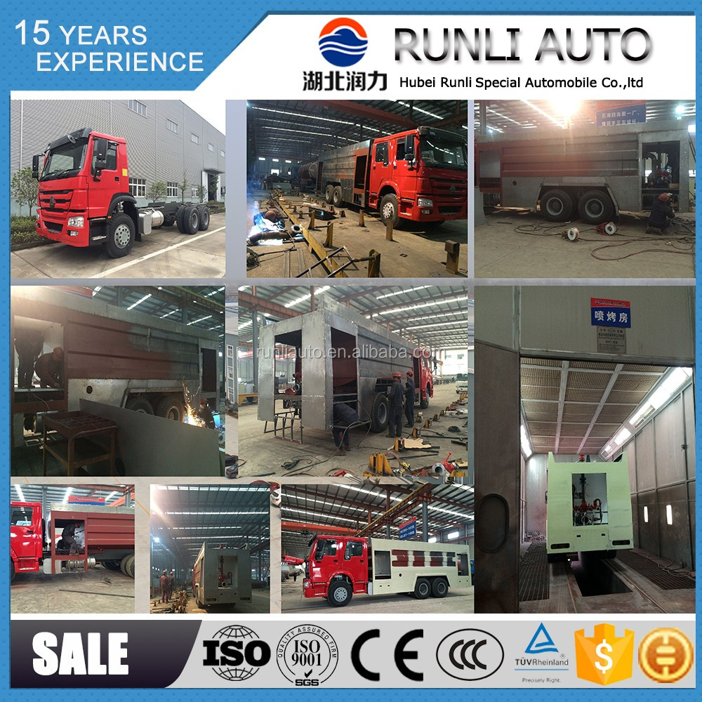 SINOTRUK Fire Service Truck 4x2 12000l Water Foam Tank Truck Single Cabin