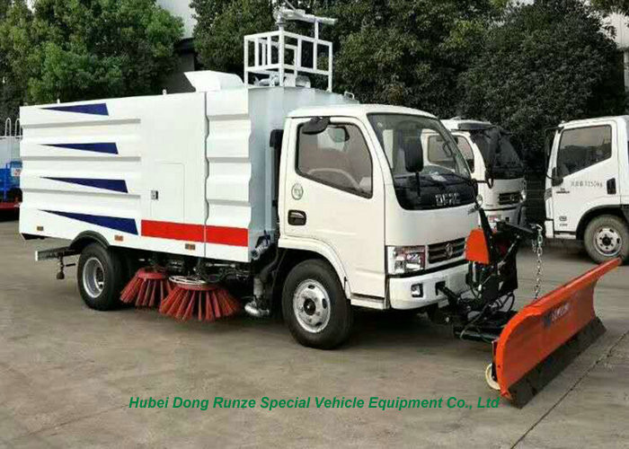 DFAC Truck Mounted Vacuum Street Sweeper With Cleaning Brushes 4000L Refuse