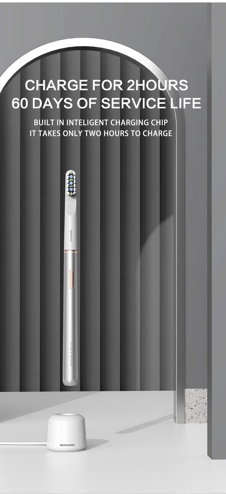X1 Rechargeable Rotating Electric Toothbrush, Dental Hygiene Sonic Toothbrush With Travel Case