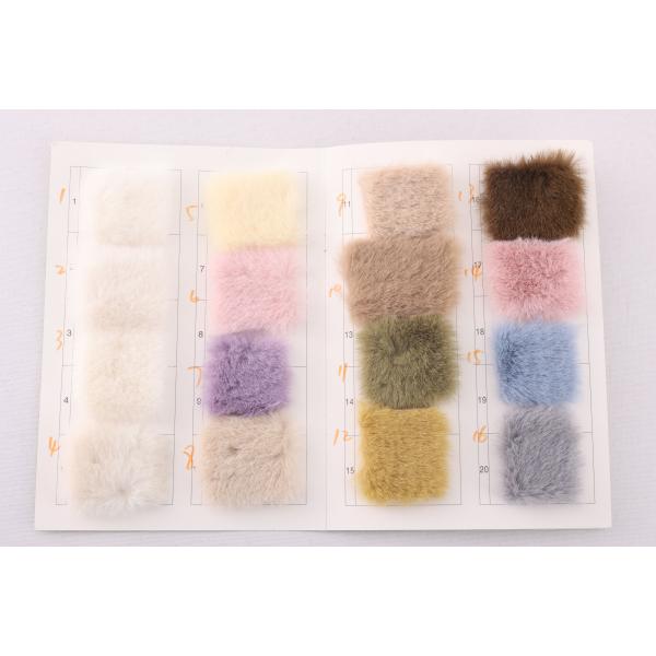 Stock Many Color 100% Polyester 20mm 670GSM Plush Thick Faux Lifelike Mink Sable Fur for Blankets Women's Coat Pet Blanket