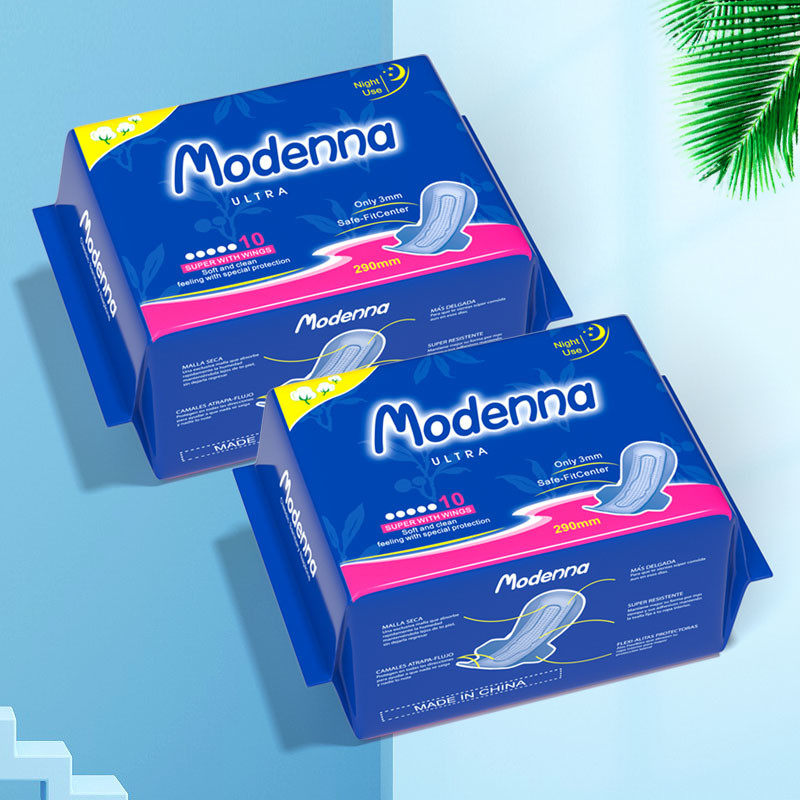OEM Female Sanitary Pad Disposable Anion Cotton Menstrual Pad Customized